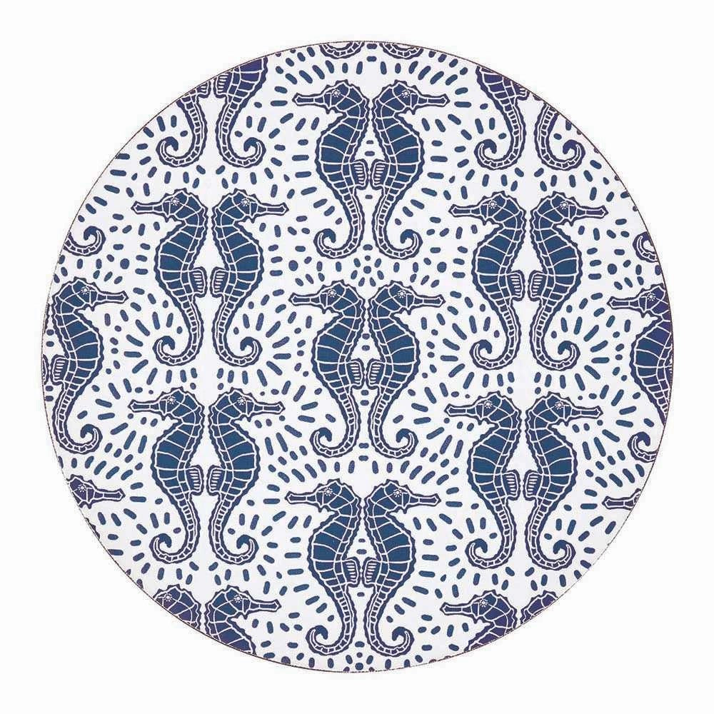 Seahorse Round Coasters, Set of 4
