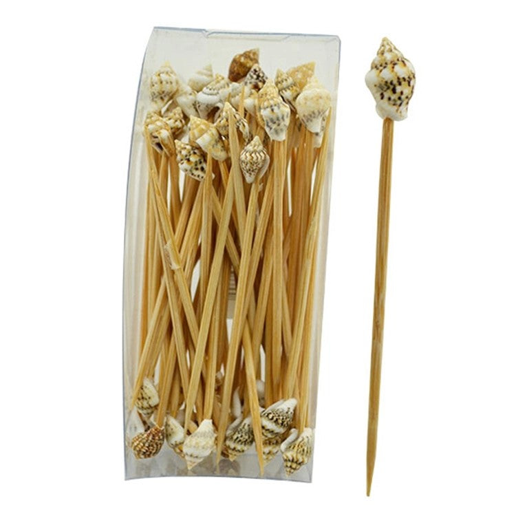 Seashell Toothpicks - Cocktail Party Picks (50ct)