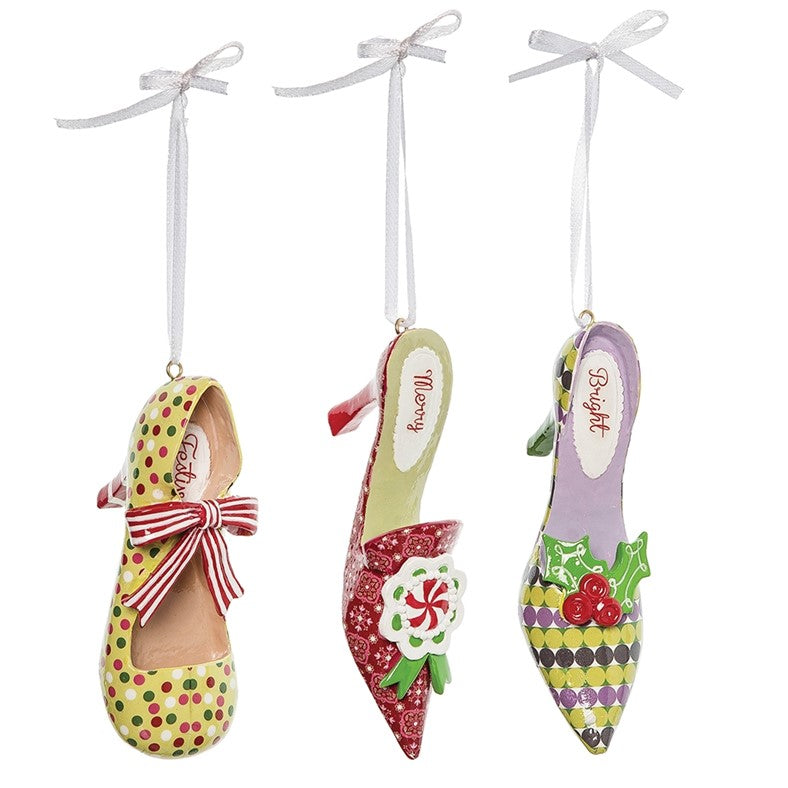High Heel Shoe Christmas Tree Ornament (Polka Dot)