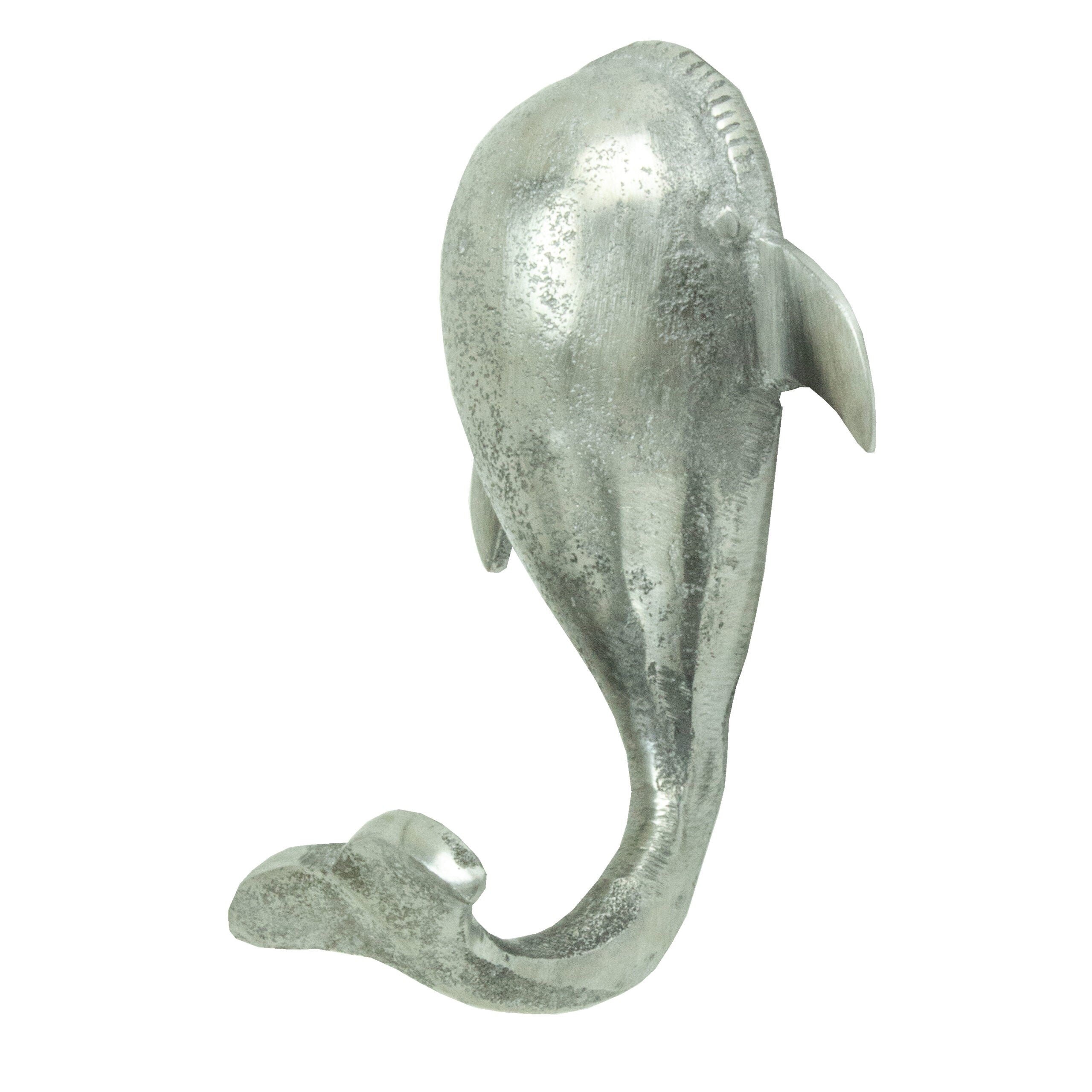 Silver Nautical Whale Wall Hook