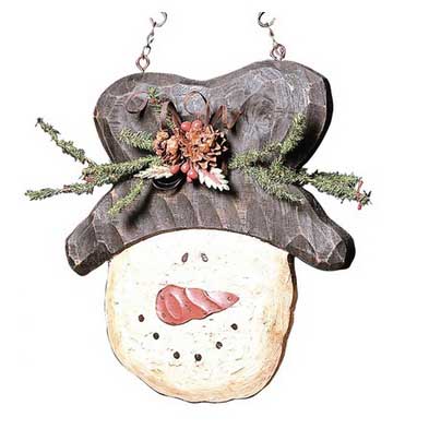 Snowman with Hat Arrow Replacement Sign