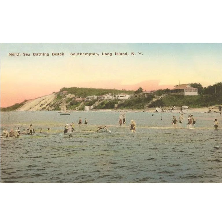 North Sea Bathing Beach, Southampton, Long Island, New York (Postcard)
