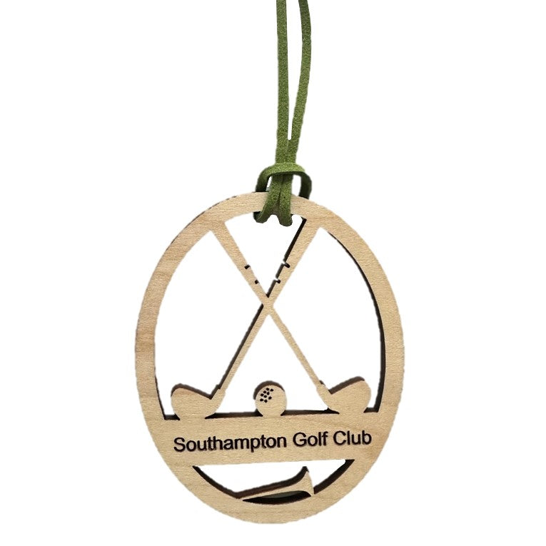 Southampton Golf Club Wood Christmas Tree Ornament