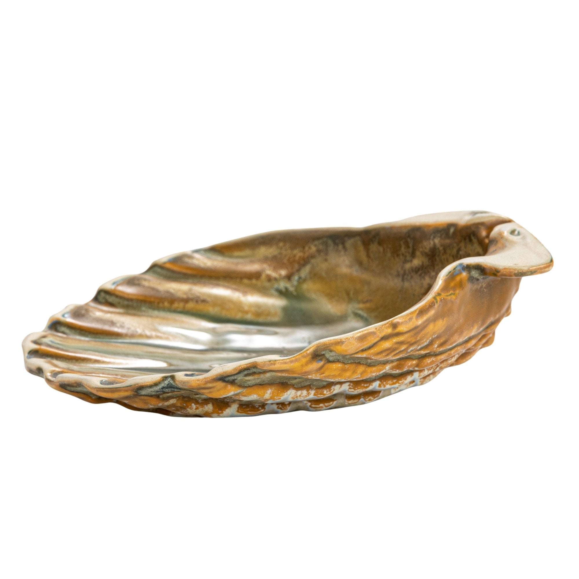 Stoneware Scallop Shell Dish