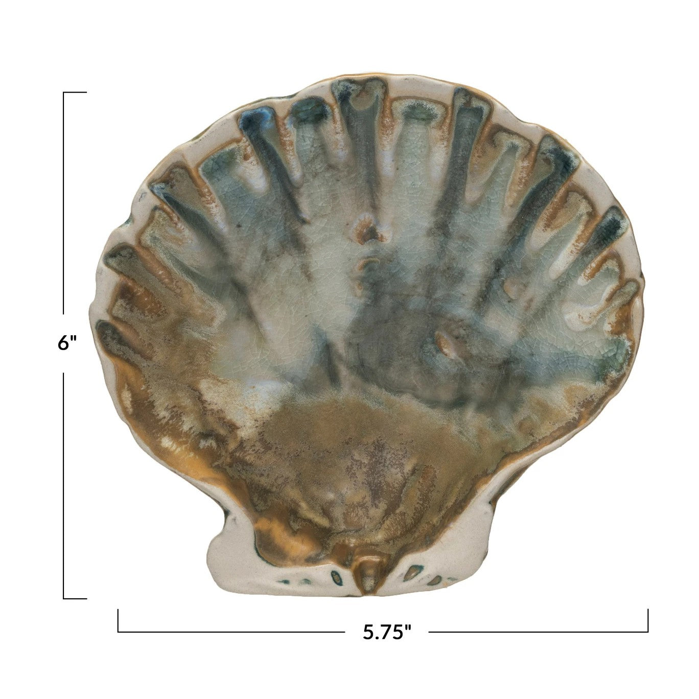 Stoneware Scallop Shell Dish