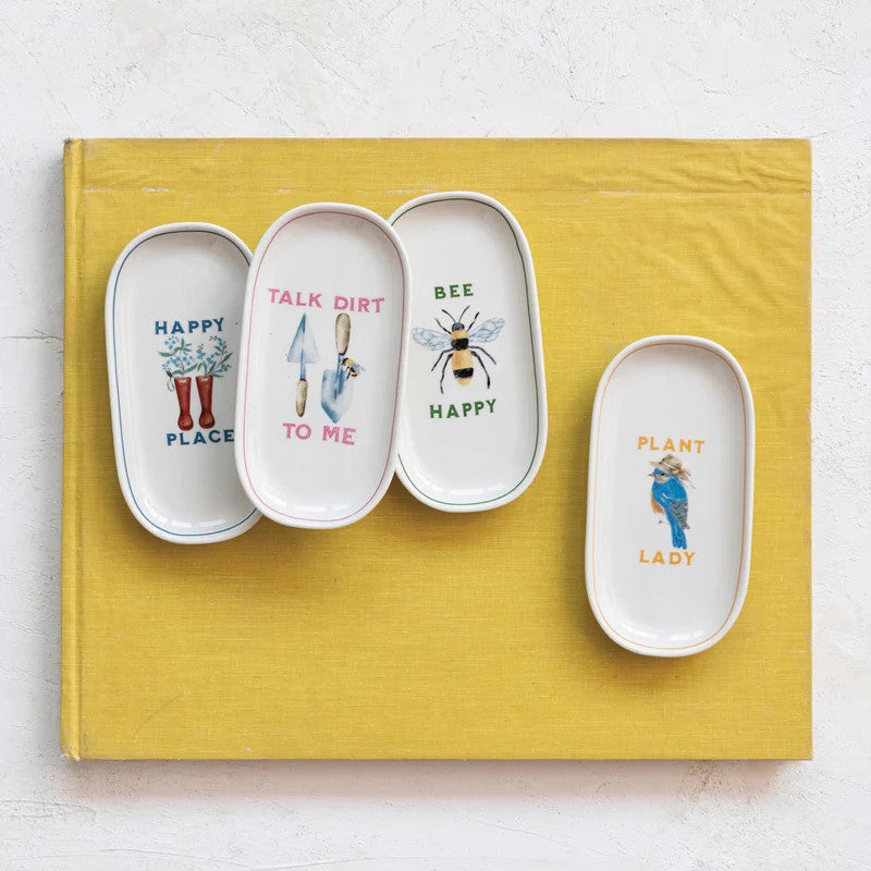 Garden Image & Saying Dishes - Plates (set of 4)