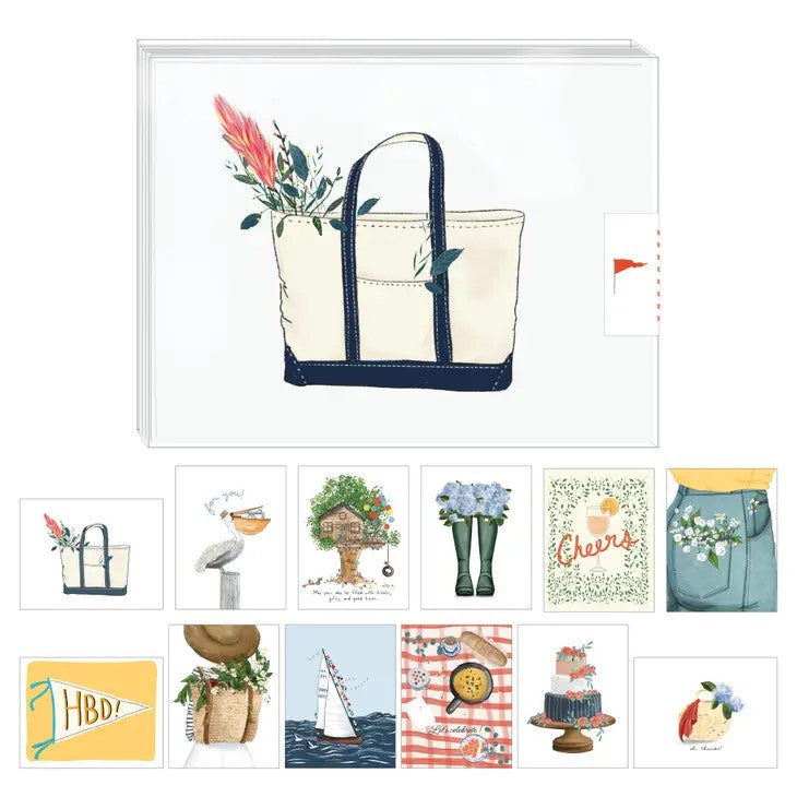 Summer Days Greeting Cards (Set of 12)