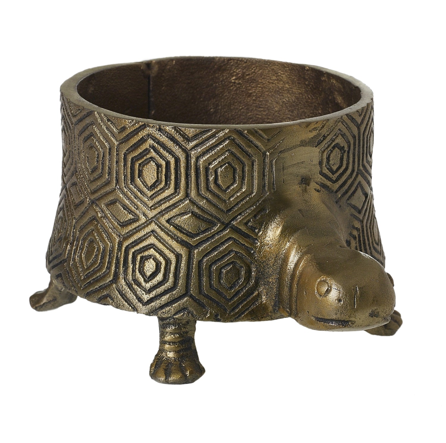 Metal Tommie Turtle Planter Pot