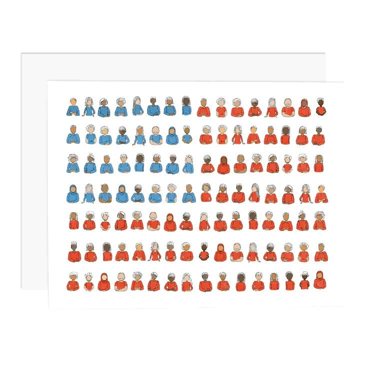 USA People Flag Patriotic Greeting Card