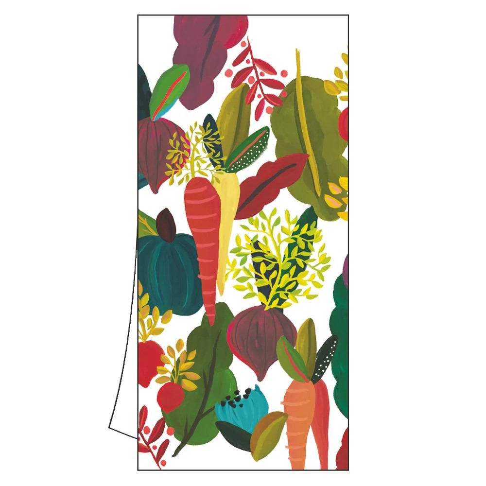 Vegetable Collage Cotton Kitchen Towel