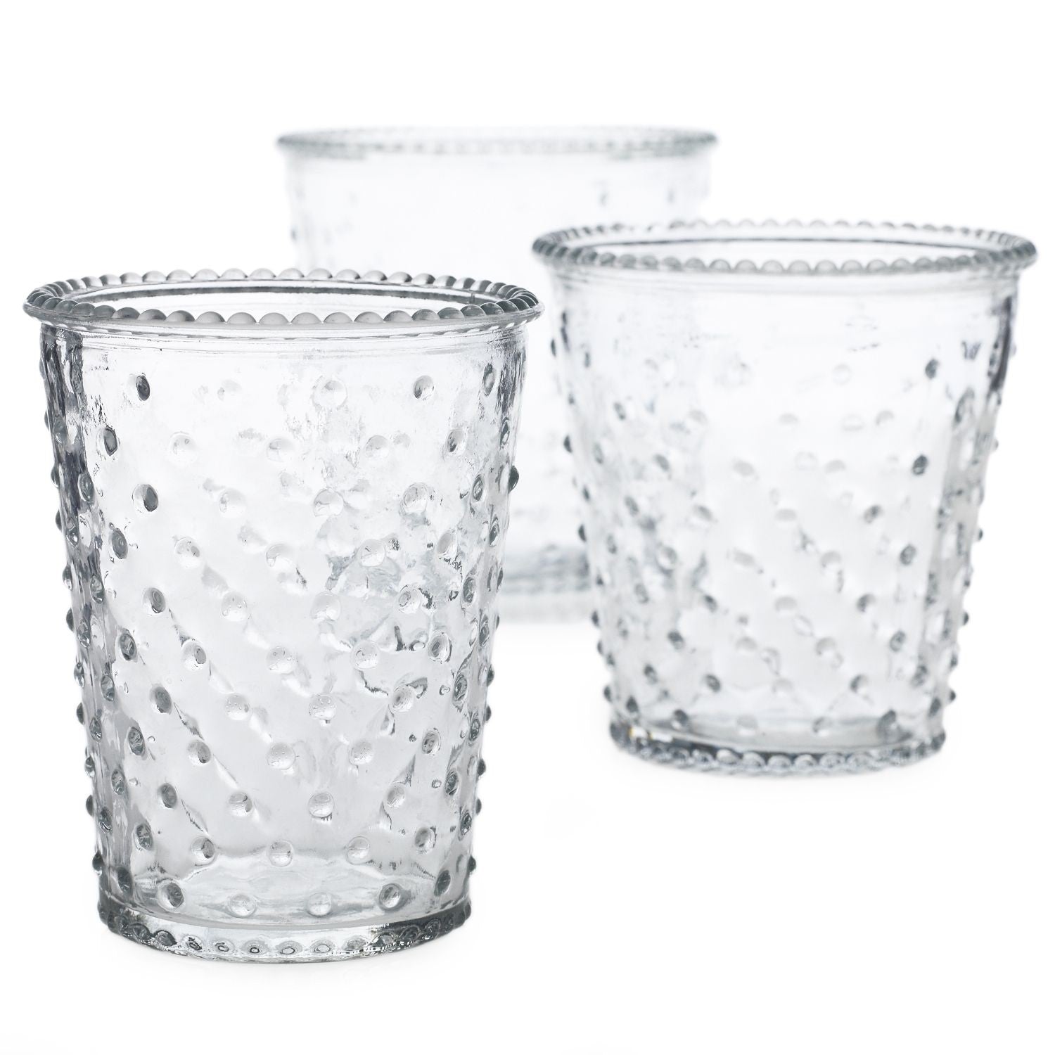 Clear Annie Hobnail Vase