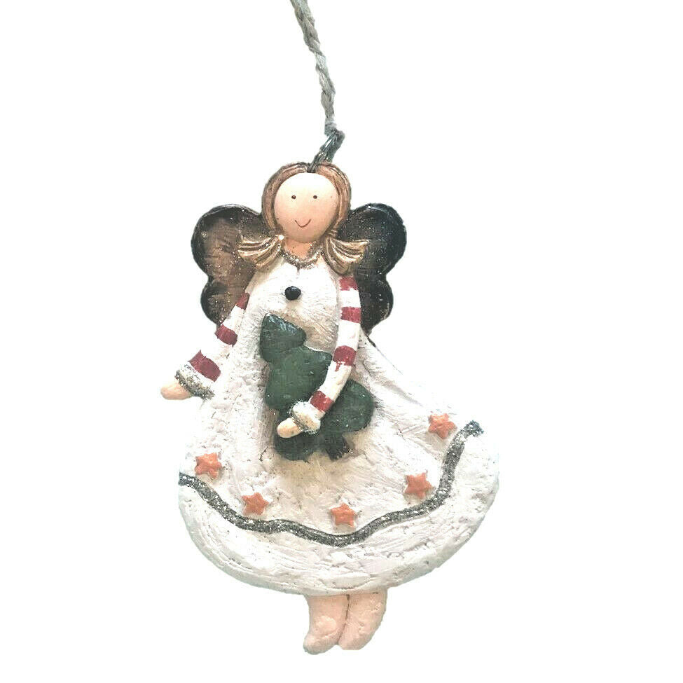 Handcrafted Angel Christmas Tree Ornament (Tree)