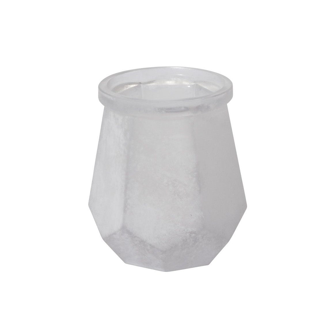 Glass Frosted Matte Geometric Glass Vase
