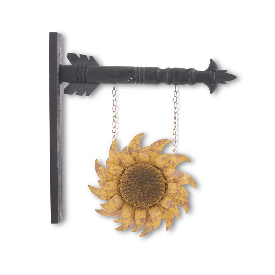 Metal Sunflower Arrow Replacement Sign