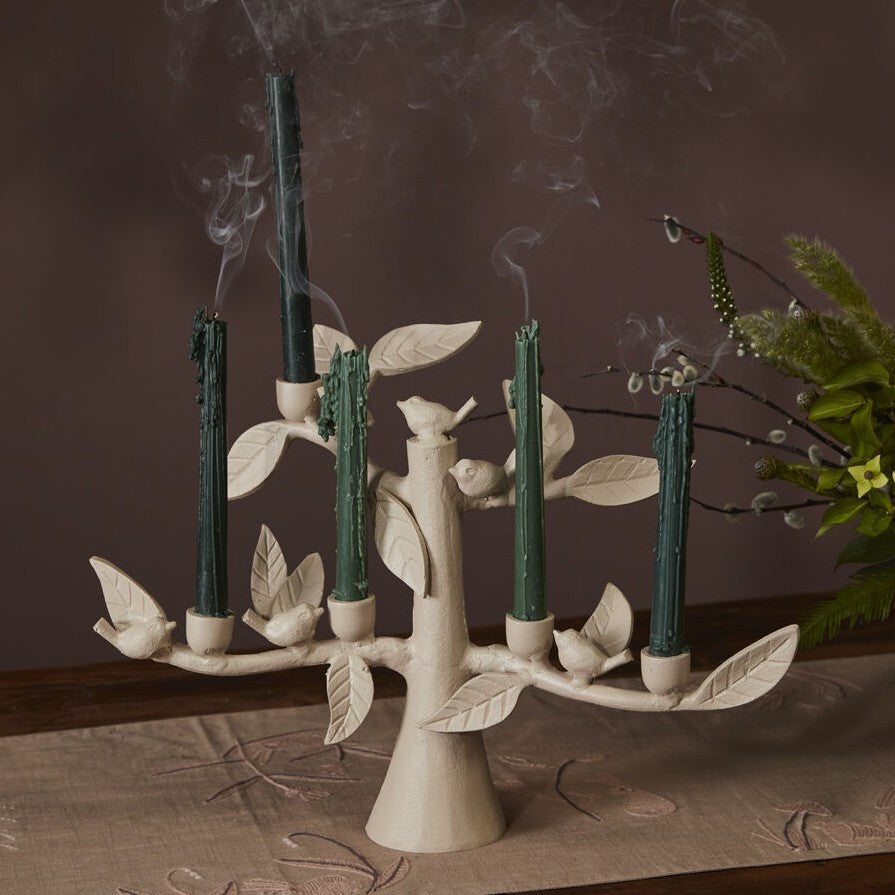 Darcy Birds on Branches Candelabra - Taper Candle Holder