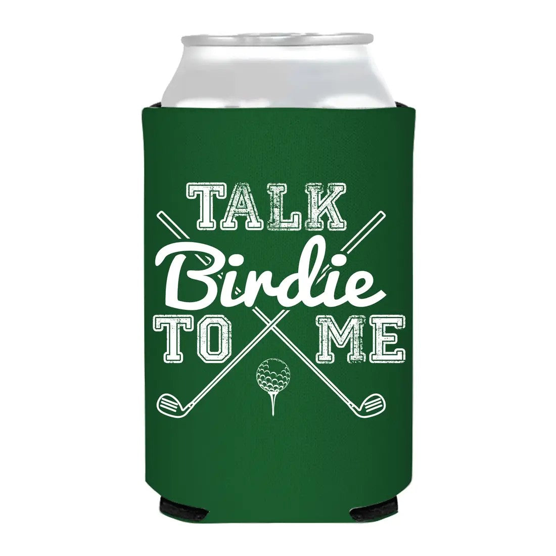 Talk Birdie to Me Golf Beer Bottle Can Koozie Cooler