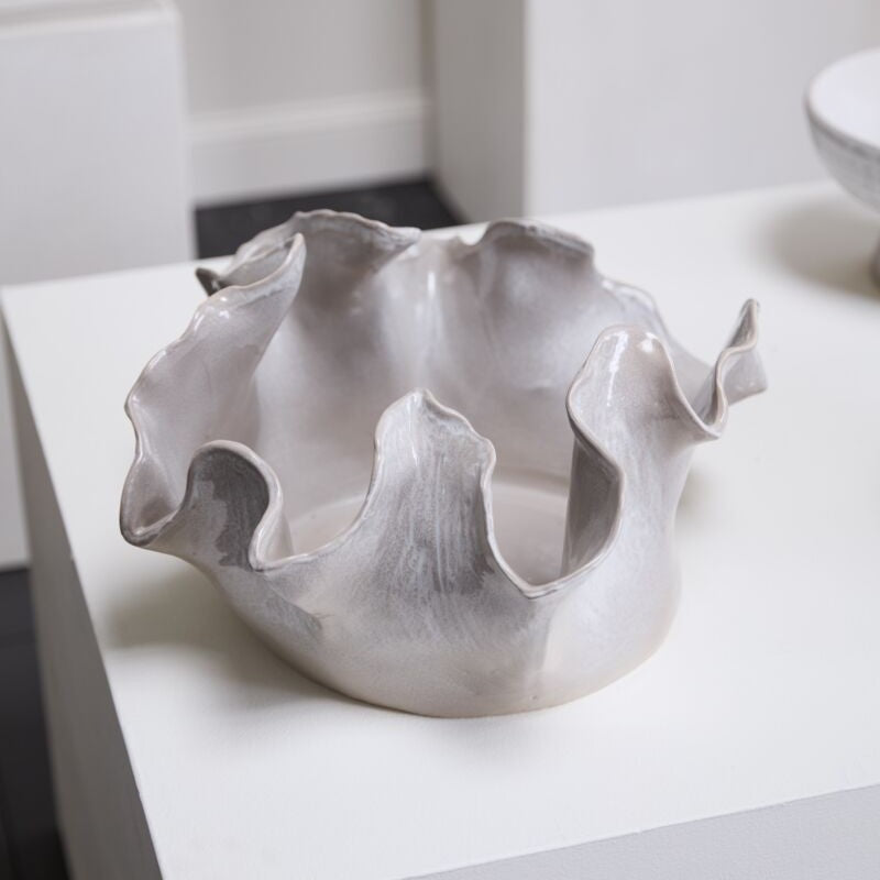 Oversized Waterfront Crashing Ocean Waves Bowl