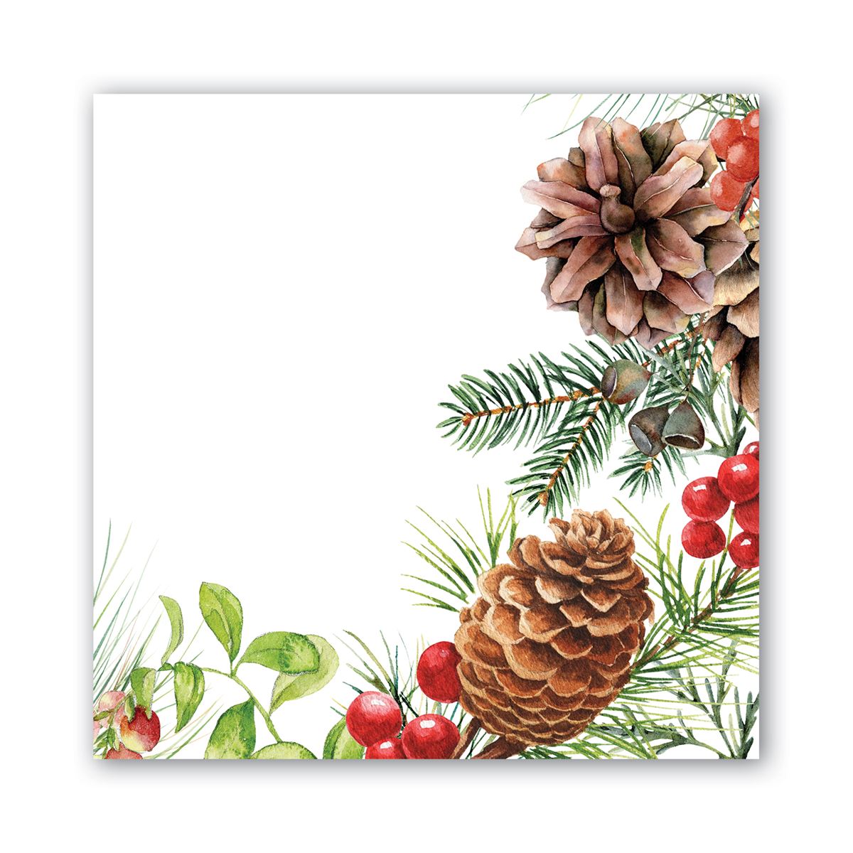 White Spruce Paper Cocktail Napkins